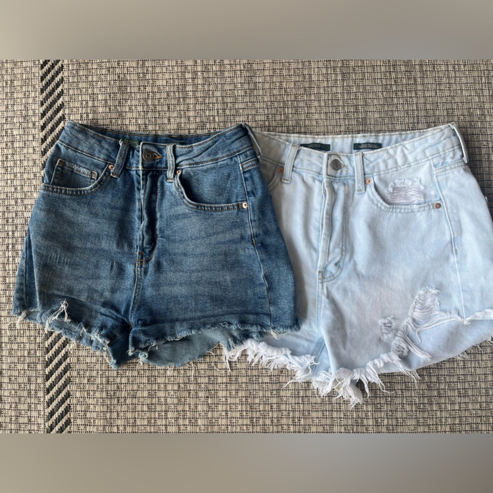 2 pairs of high-waisted Wild Fable jeans shorts- Size 0